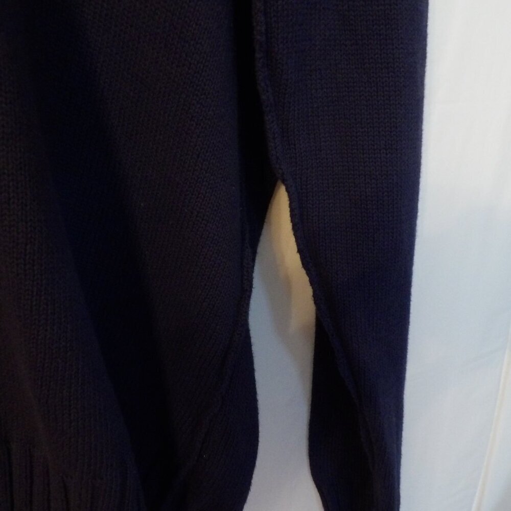 Womans Blue sweater, by Natural Reflections, Long sleeve, V neck, ribbed cuffs - Picture 5 of 9